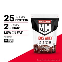 Muscle Milk 100 Whey Protein Powder Vanilla 5 Pound 68 Servings 25G Protein 2G