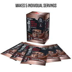 FitRx PoweRx Whey Protein Isolate Chocolate Brownie High Protein Powder 27g 6oz