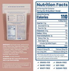 Complete Beef Protein Powder Isolate – Grass-Fed, Pasture-Raised, Dairy & Lactos