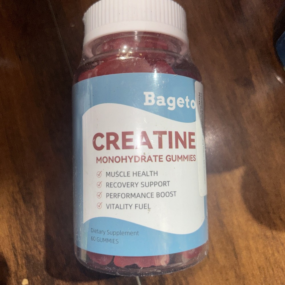 creatine monohydrate gummies {Bageto} 60 Count