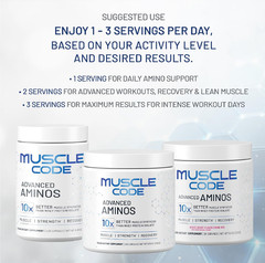NAUTILUS Muscle Code Essential Amino Acid Powder Muscle Synthesis & Repair & Str
