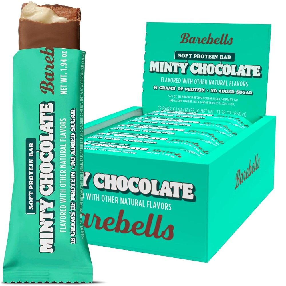Barebells Soft Protein Bar Minty Chocolate 12 bars – Exp:02/26