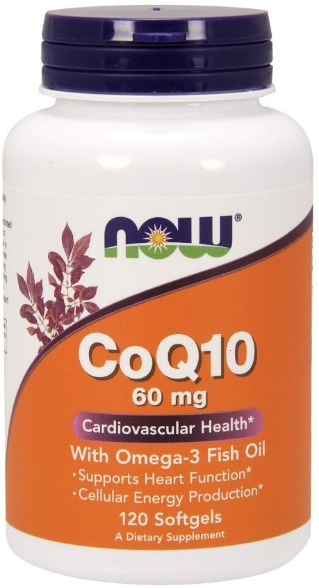 Now Foods – Coq10 With Omega-3 60mg – 120 Softgels