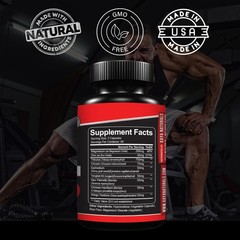 Kaya Naturals UltraTest- Men’s T Booster with Tongkat 180 Count (Pack of 1)