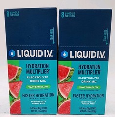 Liquid I.V. Hydration Multiplier Watermelon Electrolyte Drink Mix 2 Pack 16Ct
