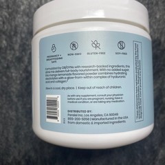 Perelel Cellular Hydration Powder Mango Lemonade 28 Day 8.5oz Exp 11/27