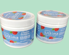 2 PACK Ultima Replenisher Hydration Electrolyte Blue Raspberry 30 servings 11/27