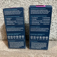 Lot Of Two DripDrops Hydration Electrolyte Powder BERRY 8 Packs EXP 07/27