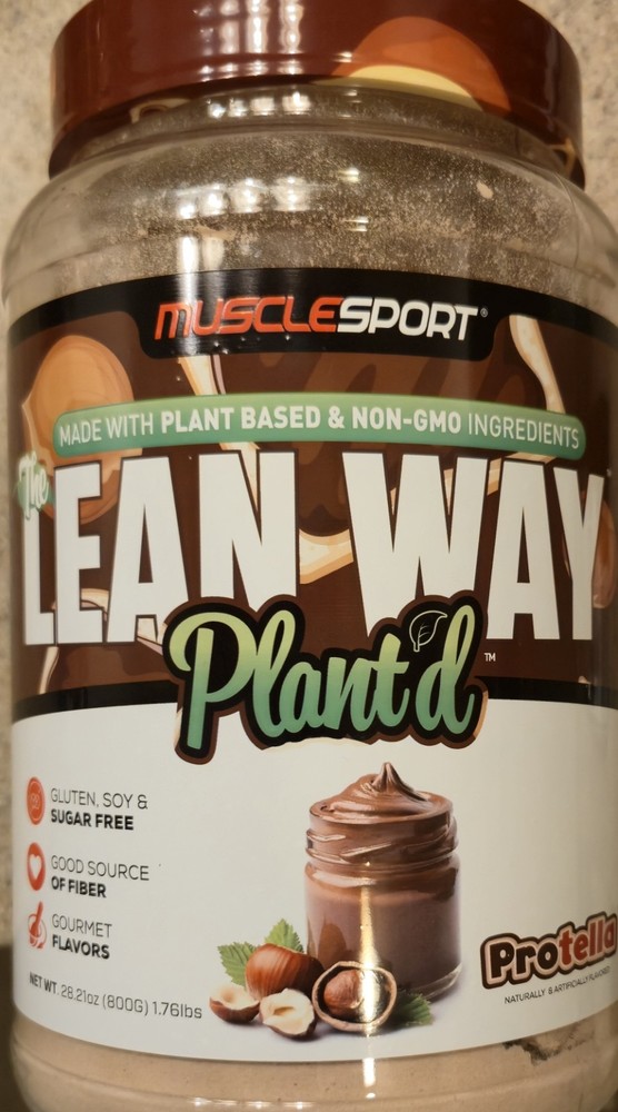 MuscleSport LEAN WAY PLANT’D PROTEIN 2lb ( 25 Servings ) Protella BEST BY 10/26