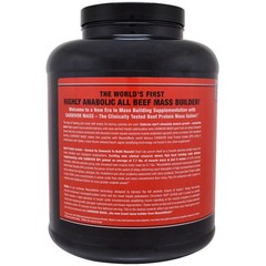 Carnivor Mass, Anabolic Beef Protein Gainer, Vanilla Caramel, 5.78 lbs (2,618 g)