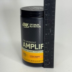 OPTIMUM NUTRITION Pre-Workout Amplifier, Citrus Mango 13.4oz 20 Servings BB 11/2