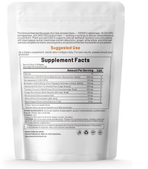 Nattokinase 10,000 FU 240gels Serrapeptase/Bromelain/CoQ10/Turmeric