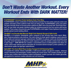 MHP Dark Matter Post Workout, Recovery Accelerator, W/Multi Phase Creatine, Waxy
