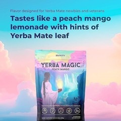 Yerma Magic Yerba Mate Peach Mango Powder 30 Drink Mix 3 pack