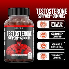 Testosterone Gummies for Men (60 Count) 60 Count (Pack of 1)
