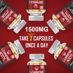 Nature’s Live Acetyl L-Carnitine 1500mg, 120 Capsules – Non-GMO and Gluten Free