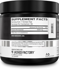 Jacked Factory Creatine Monohydrate 150g – Supplement for Muscle Growth