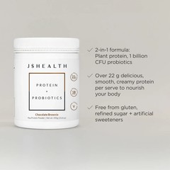 JS Health Protein + Probiotics – Chocolate Brownie – 15.8 oz