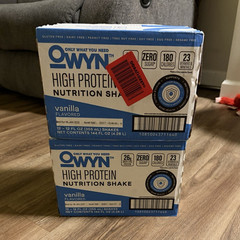 OWYN High Protein Vegan Shake Vanilla 12 Pack Gluten Dairy Nut Soy Free