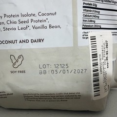 NEW 2xJust Ingredients Vanilla Bean Protein Powder – Clean, Natural 15 serv each