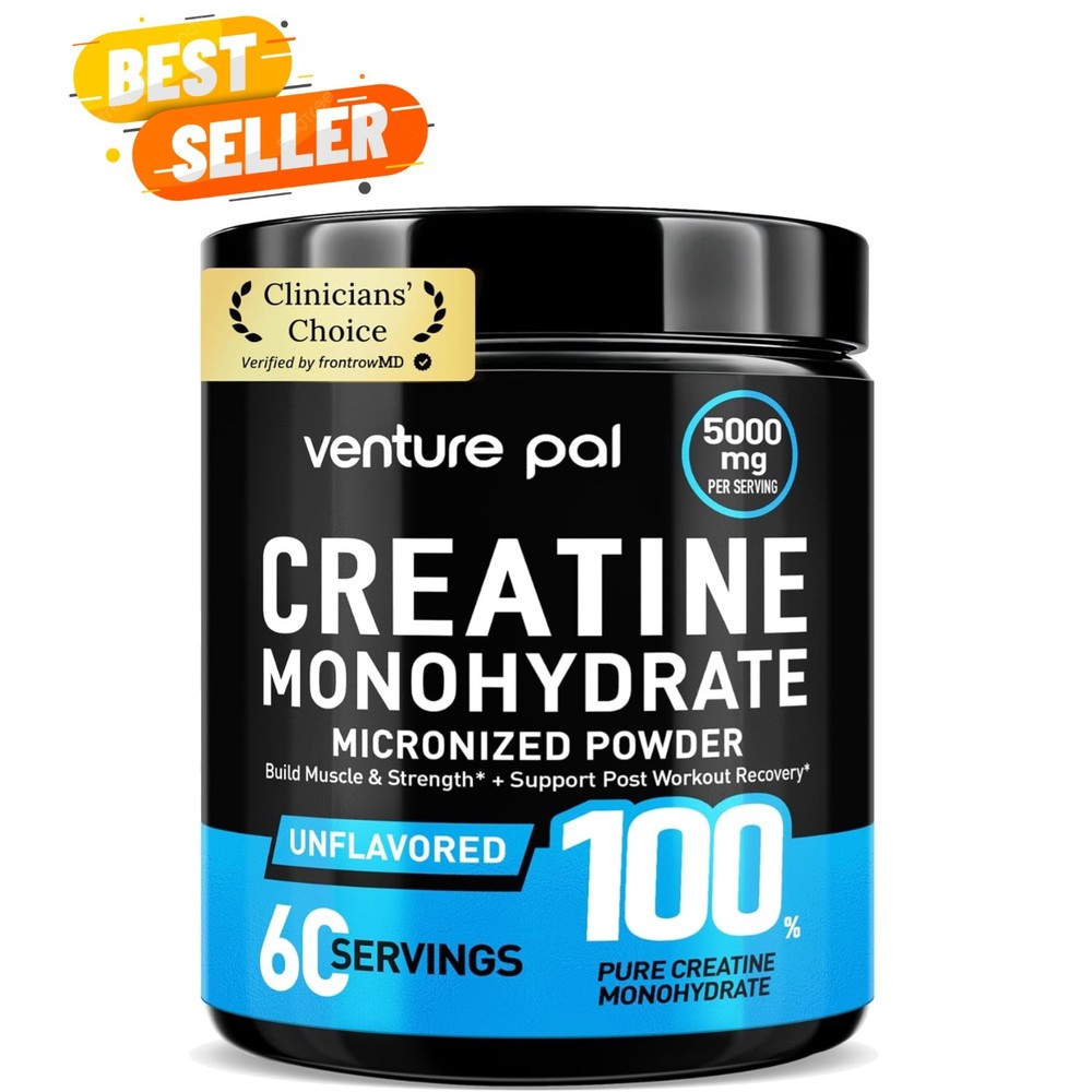Unflavored Creatine Monohydrate – 13.4 oz, Gluten-Free & Keto-Friendly