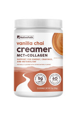 Vanilla Chai Keto Coffee Creamer, 20 Servings – MCT Oil & Collagen Protein, Suga
