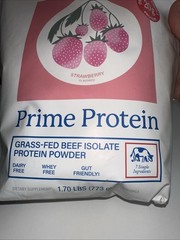 Equip Prime Protein Grass-Fed Beef Isolate Powder Strawberry 1.70 lb Dairy-Free