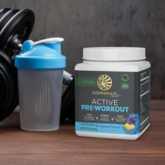Active Pre Workout Vegan Supplement for Strength Focus and Hydration 30 Servings