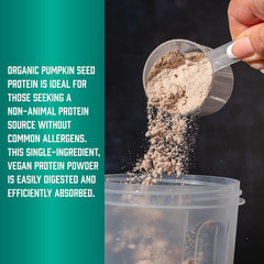 Sports Nutrition, Organic Pumpkin Seed Protein Powder with 10G of Protein, Certi