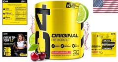 Sugar-Free Cherry Limeade Pre Workout Powder – 30 Servings for All Diets