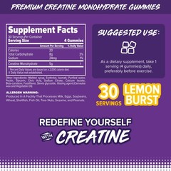 FINAFLEX Creatine Gummies 120 Gummies Lemon Burst Flavor Promotes Muscular…