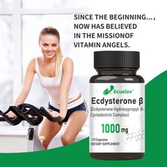 Ecdysterone 1000mg Supplement for Maximum Muscle Growth and Recovery 30/60/120pc