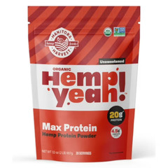 Manitoba Harvest Organic Hemp Yeah! Max Protein Unsweetened 32 oz (Pack of 2)