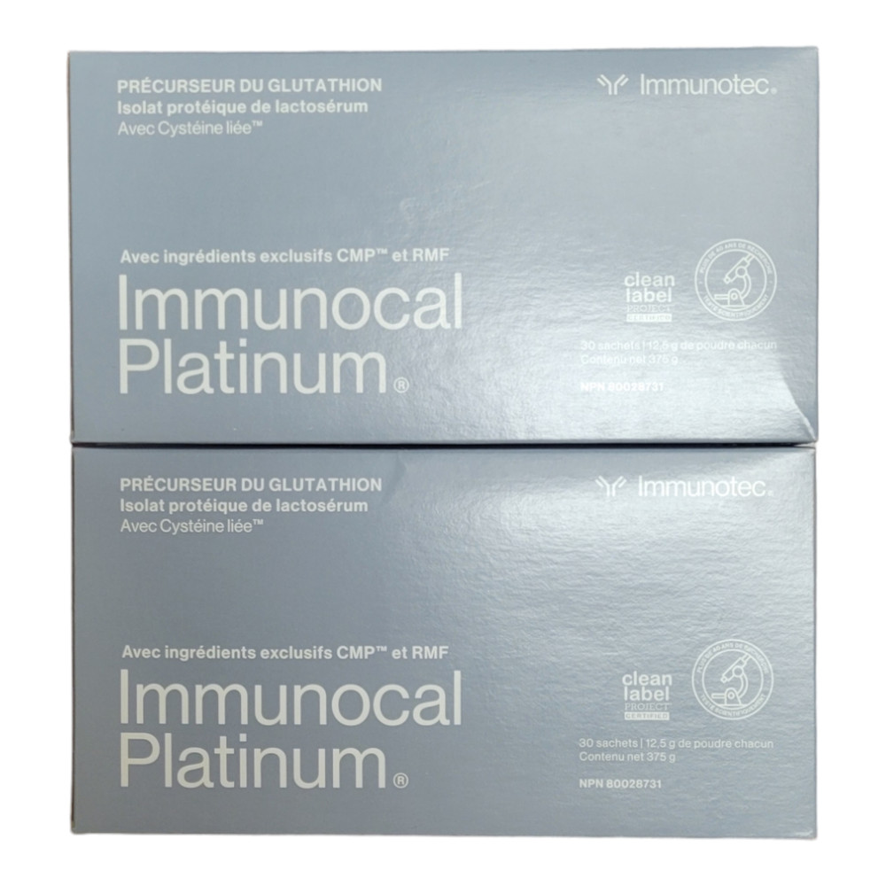 Immunotec Immunocal Platinum Glutathione Precursor (2 Packs) – Exp: 9/2028