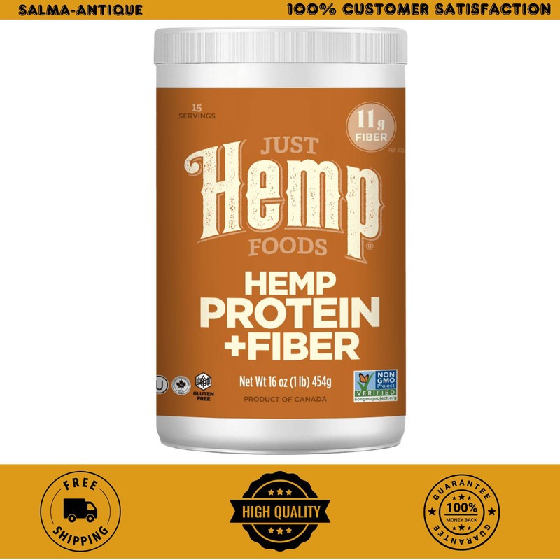 Just Hemp Foods Hemp Protein & Fiber Powder 11g Protein 16 oz