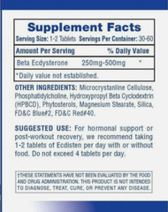 Hi-Tech Pharmaceuticals Ecdisten Beta Ecdysterone 250mg Lean Muscle 60 Tablets