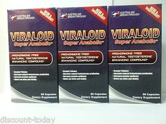Build Muscle Strength Viraloid Natural Testosterone Booster 3 Bottles
