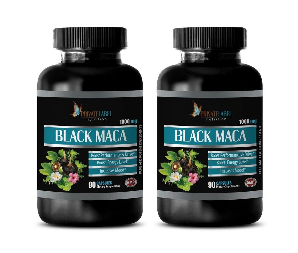 stress away essential – 1000MG BLACK MACA – muscle mens bodybuilding 2 BOTTLE