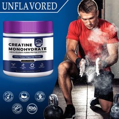 Creatine Monohydrate Powder Muscle gain (Micronized) 5g per serv 100g Unflavored