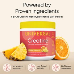 Universal U Creatine Monohydrate for 6.77 Ounce (Pack of 1), Orange Pineapple