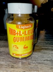 2 Bottles HMB L-Leucine Gummies 3000mg Muscle Recovery 120 Ct Vegan Non-GMO