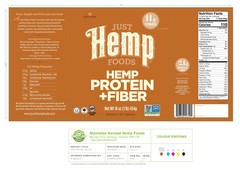 Just Hemp Foods Hemp Protein & Fiber Powder 11g Protein 16 oz