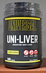 Universal Nutrition Uni-liver 500 Tablets EAA Desiccated Liver 30 Grain Protein