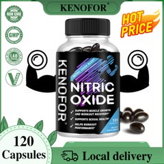 Nitric oxide Capsules 1200 mg | Regulating Vascular Tension | 120 Capsules