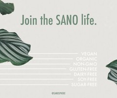 SANO Organic Vegan Plant-Based Protein Powder, Chocolate (14 Servings)