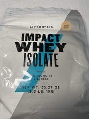 MyProtein Impact Whey Isolate Protein Powder Vanilla 2.2lbs bb10/2025