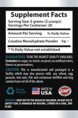 Extreme Muscle Growth – CREATINE POWDER 100g – Fat Burner Weight Loss 3B