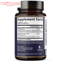Prostate Health Supplements for Men – 3X Strength with 60 Count (Pack of 1)