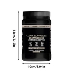 Black Suitable For Est Maximum Flavanol Cocoa Powder 200g Nutrition Booster Body