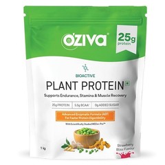 OZiva Bioactive Plant Protein,5.5 BCAA| Pea Isolate| Plant based Protein Powder